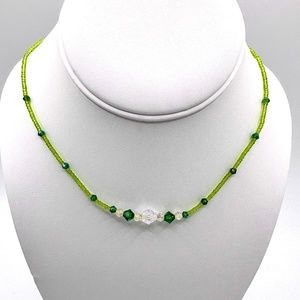 Light Green Dark Green Necklace
